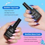 Beetles 2-Piece Gel Nail Polish Top and Base Coat Set - Image 2