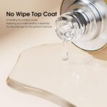 VENALISA 2-Piece No Wipe Gel Top Coat Set for Shiny Nails - Image 4