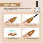 Quick-Dry Top and Base Coat Nail Polish Set, 16.5ml - Image 3