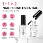 Vegan Nail Art Gift Set: Base & Top Coat Duo - Image 2