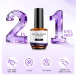 4Pcs Gelamber Nail Kit: Dehydrator, Primer, Base, & Top Coat - Image 2