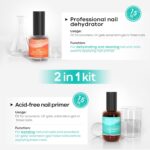 Modelones 4-Piece Acid-Free Nail Dehydrator and Primer Set - Image 2