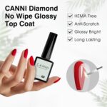 CANNI High-Gloss Gel Top Coat for Durable Nails, 9ML - Image 2