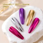 JODSONE Chrome Nail Top Coat - 16.5ml UV/LED, High Gloss - Image 4