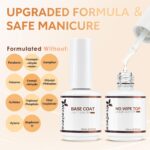 Nicedeco 2-Piece Vegan Gel Nail Polish Set: Glossy, Long-Lasting. - Image 2