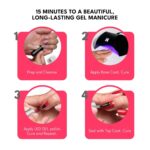 RC Red Carpet LED Gel Base Coat, 9ml - Fortify & Protect - Image 5
