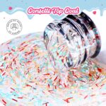 Beetles Confetti Fantasy Glitter Gel Top Coat – 15ml - Image 3