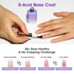 Gellen 4pcs Gel Set: Matte, Glossy, Glitter, and Base Coats - Image 3