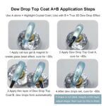 3D Water Drop Gel Coat - No-Wipe Glossy Nail Art Kit - Image 5