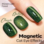 Modelones 9D Cat Eye Green Gel Nail Polish 15 ML - Image 6
