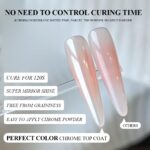Perfect Color Gel Top Coat for Chrome Nails, 15ml - Image 3
