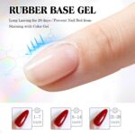 12ML Tpo Hema-Free Rubber Base Gel: Eco-Friendly Nail Protection - Image 3