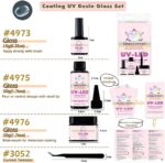 FUNSHOWCASE UV Resin Gloss Top Coat Set with Refills - Image 2