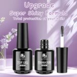 SUTOKAKA Top and Base Coat Set: Glossy Gel Polish Duo - Image 2
