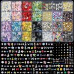 9000 Pcs 3D Nail Charms and Gems Bulk Y2k Cute Charms for Nails Design Kit 110 Styles Colorful Rhinestones Bows Butterfly Flower Star Beads Pearls Bubble