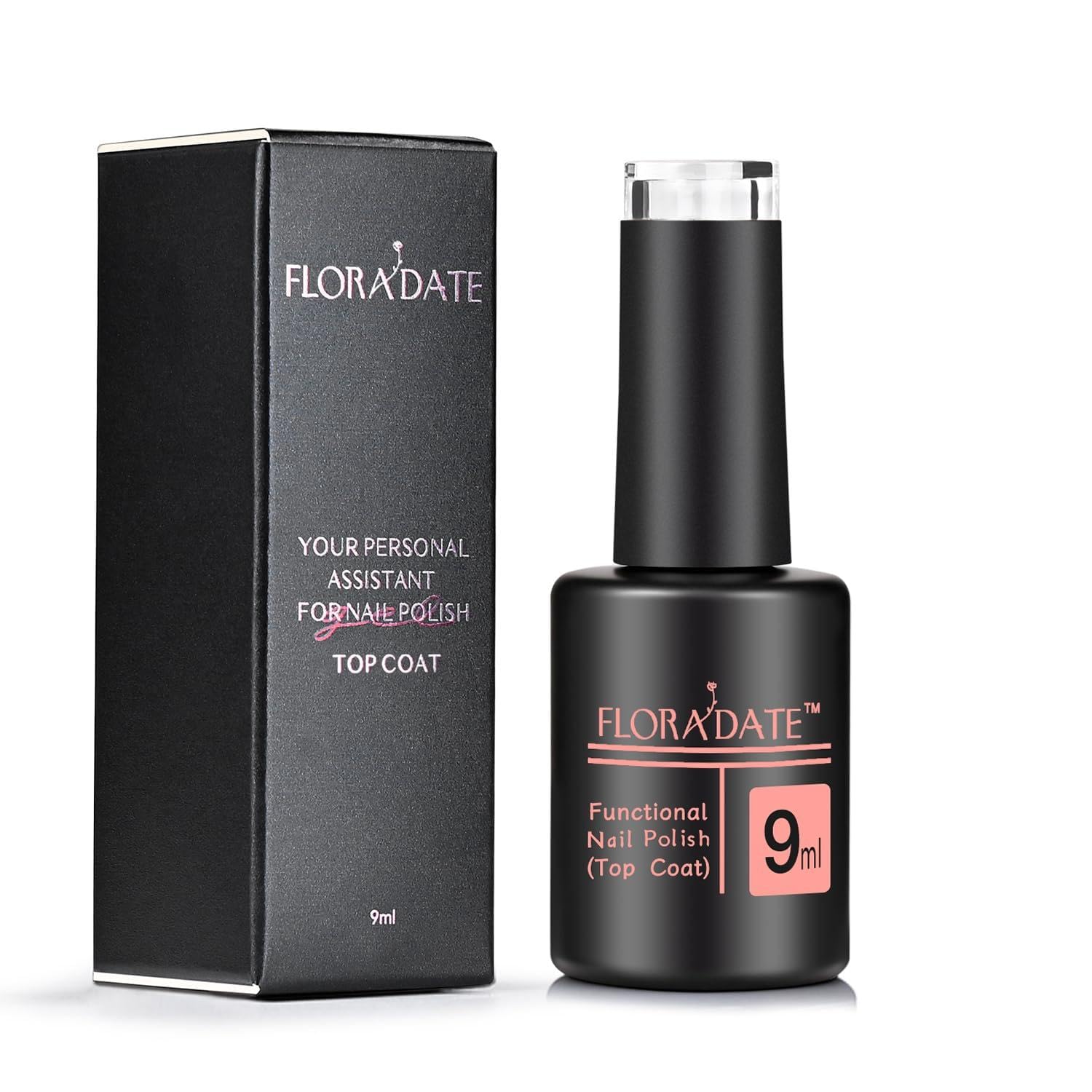 9ml No-Wipe Clear Gel Top Coat: Long-Lasting, Glossy Finish 9ml No-Wipe Clear Top Coat, UV/LED Gel High Gloss, Chip Resistant Long-Lasting Formula, for DIY & Professional Salon Manicure, Ideal Gifts for Women