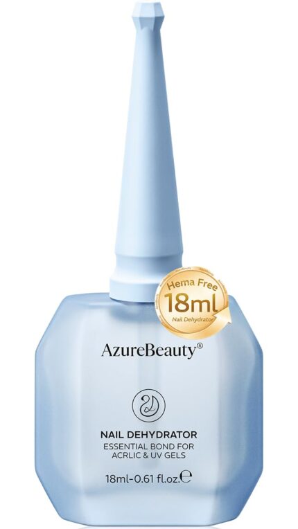 AZUREBEAUTY 18ml Acid Free Nail Dehydrator Professional Nail Prep for Gel | Acrylic & Press On Nails, Hema-Free Fast Dry Dehydrate, Strong Adhesion No Lifting Salon Quality Nail Primer Prep