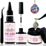 FUNSHOWCASE Coating UV Resin Gloss 110g Top Coat Set with Refill Kits