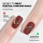 GAOY Matte Gel Top Coat: Long-Lasting, Powder-Resist Finish for Nail Art - Image 2
