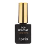 APRÉS Non-Wipe Glossy Top Gelcoat 15ml | HEMA & TPO-Free Gel Nail Polish Soak Off Top Coat Glossy Finish