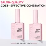 Makartt Gel Top Coat: 2 x 15ml Diamond-Shine No Wipe Polish - Image 2