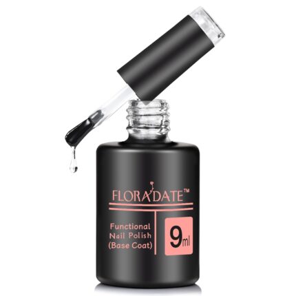 9ml No-Wipe Clear Base Coat, UV/LED Gel Nail Polish, Strong Adhesion & High Gloss, Anti-Lifting & Long-Lasting Formula, for DIY & Professional Salon Manicure, Perfect Gifts for Women