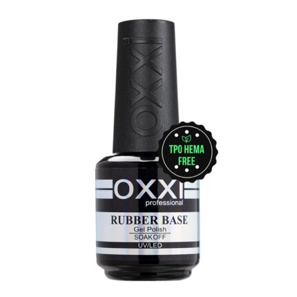 OXXI Professional 1X15ml Rubber Base Gel Nail Polish Tpo Hema Free,Thick Nail Base Coat Self-leveling,uv led Builder Gel for Manicure Extend