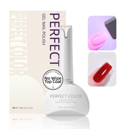 PERFECT COLOR No Wipe Top Coat, 15ML Gel Nail Polish