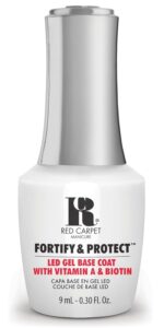 RC Red Carpet Manicure Fortify & Protect LED Gel Base Coat, 9ml