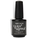 Tammy Taylor Glass Slipper No Wipe Gel Top Coat Nail Polish, Professional UV/LED Quick Cure Manicure Finish, Non Yellowing, No Chip, High Gloss Clear Gel Polish for Acrylic Tips and Gelegance